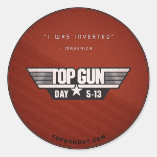 Top Gun Day Sticker v2 - I Was Inverted