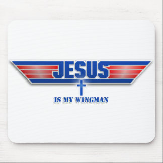 Top Gun Logo Jesus Christ Wingman Movie Mousepad