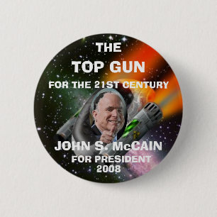 TOP GUN MCCAIN 6 CM ROUND BADGE