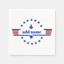 Top Gun (movie) - personalised birthday napkins