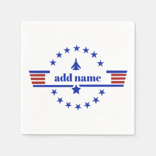 Top Gun (movie) - personalised birthday napkins