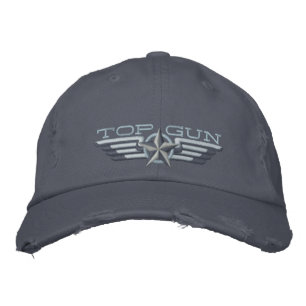 Top Gun Star Badge Pilot Wings Embroidered Hat