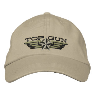 Top Gun Star Badge Pilot Wings Embroidered Hat
