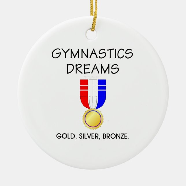 TOP Gymnastics Dreams Ceramic Ornament (Front)