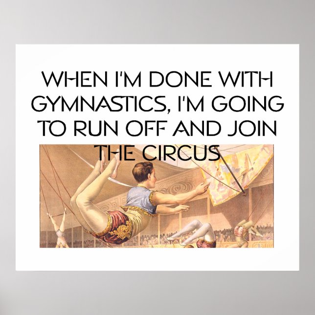 TOP Gymnastics Humour Poster (Front)