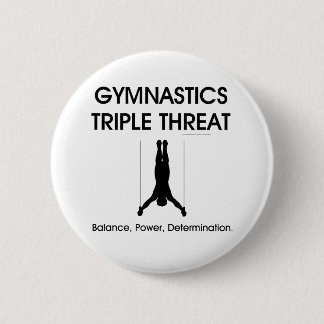 TOP Gymnastics Triple Threat (Men's) 6 Cm Round Badge