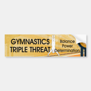 TOP Gymnastics Triple Threat (Men's) Bumper Sticker