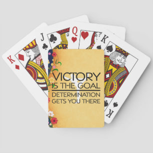 TOP Gymnastics Victory Slogan Playing Cards