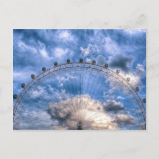 Top half of the London Eye Postcard