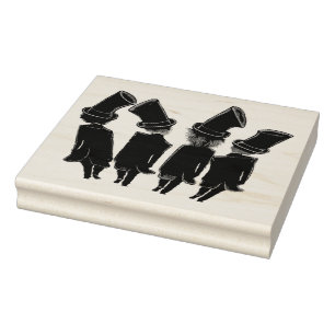 Top Hat 4 Rubber Stamp