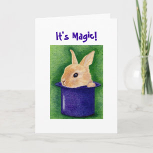 Top Hat Bunny Card