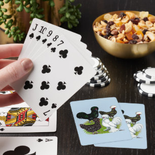 Top Hat Chicken Quartet Playing Cards