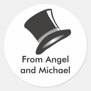 Top Hat Classic Round Sticker