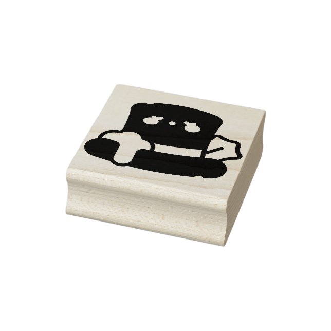 top hat rubber stamp (Stamp)