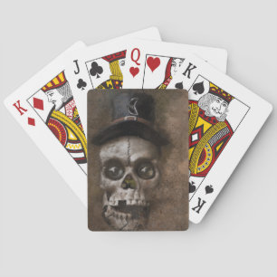 Top Hat Skull Playing Cards