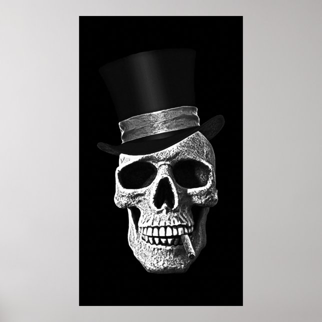 Top hat skull poster (Front)