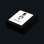 Top Hat Tuxedo Groomsman Gift Box<br><div class="desc">Top Hat Tuxedo Groomsman gift box. Create the perfect wedding or bachelor party gift. Further customise this design by selecting the "customise further" link.</div>