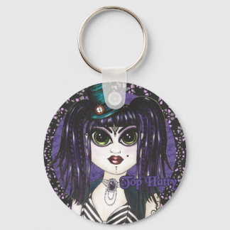 Top Hatty Dark Fusion Bellydance Key Ring Chain