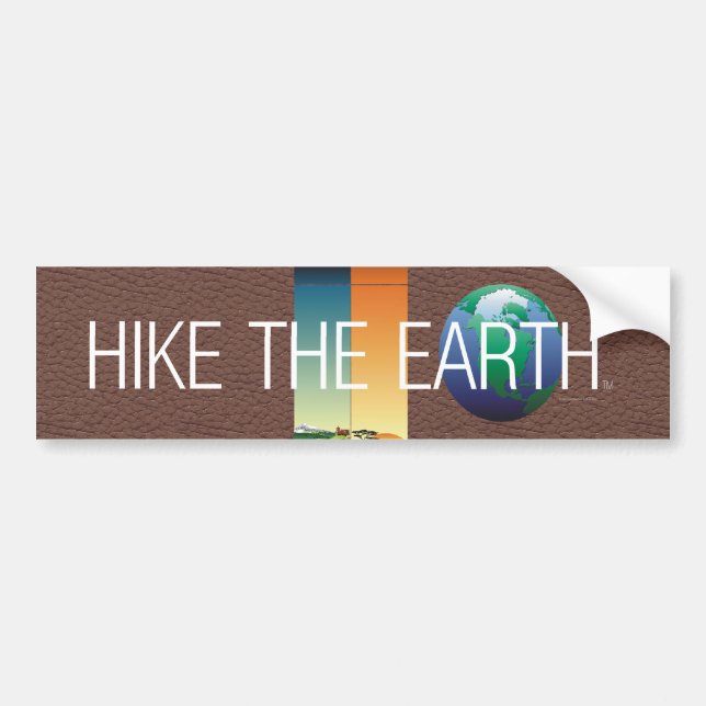 TOP Hike The Earth Bumper Sticker (Front)