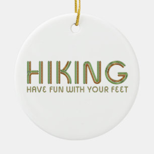 TOP Hiking Fun Ceramic Tree Decoration