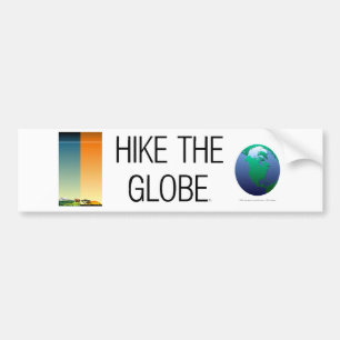 TOP Hiking the Globe Bumper Sticker