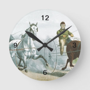 TOP Horse Poetry Round Clock