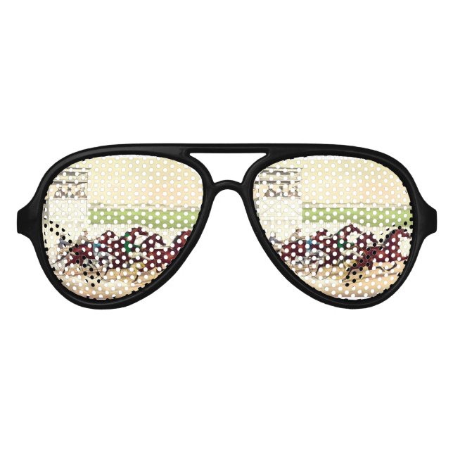 TOP Horse Racing Is My Life Aviator Sunglasses (Front)