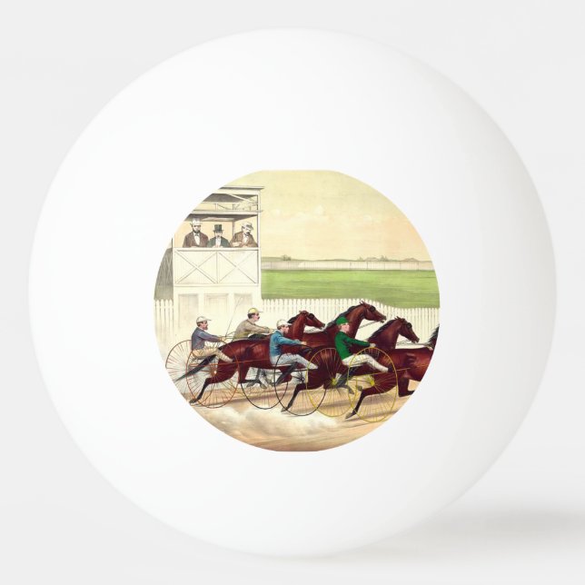 TOP Horse Racing Is My Life Ping Pong Ball (Front)