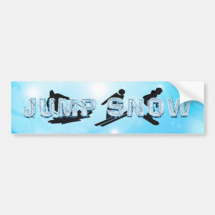 TOP Jump Snow Bumper Sticker