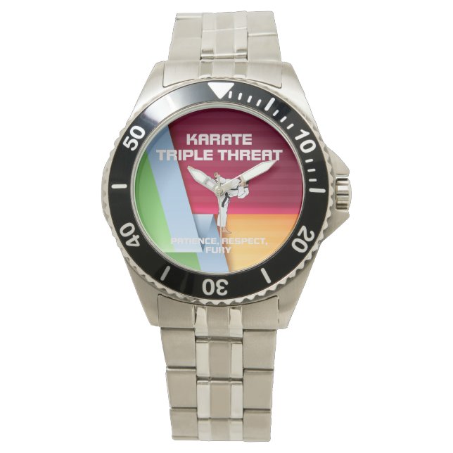 TOP Karate Slogan Watch (Front)