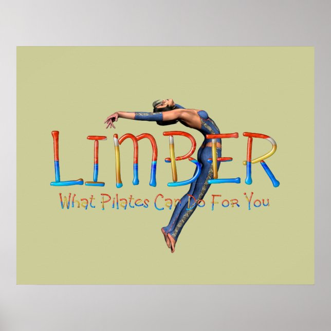TOP Limber Pilates Poster (Front)