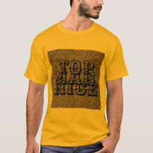 TOP MAN NICE -BLACK-BROWN GOLD-T-Shirt