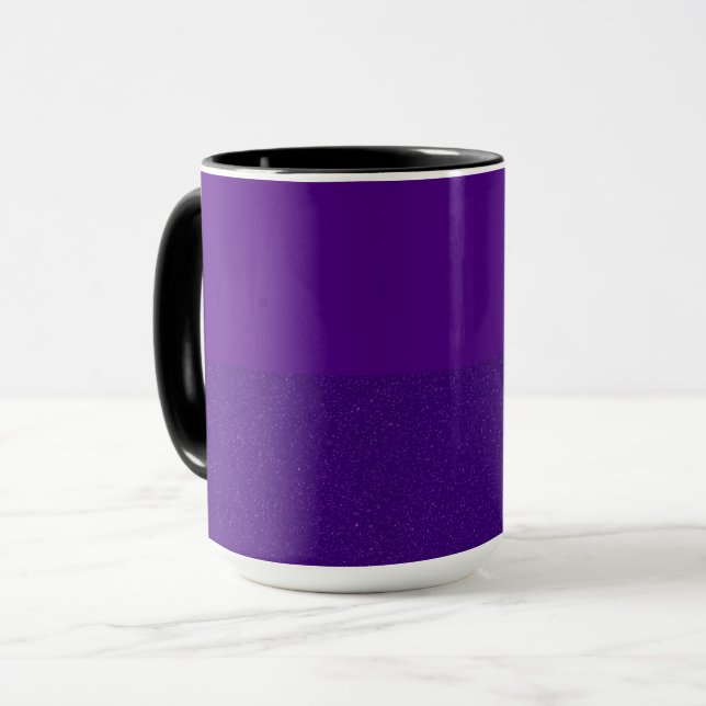 Top Matte + Base Noise Purple Custom Mug (Front Left)