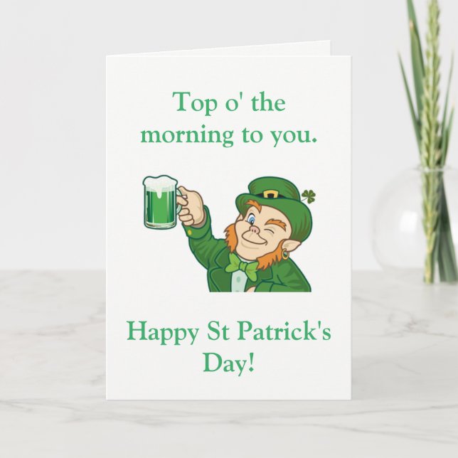 Top o The Morning Card (Front)