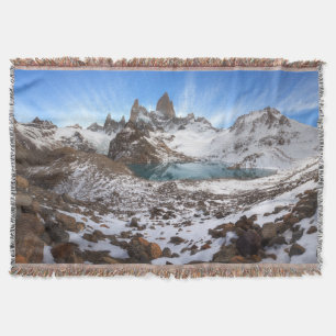 Top Of Fitz Roy Throw Blanket