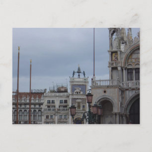 Top of the Clock Tower, St. Mark's Square, Venice Postcard