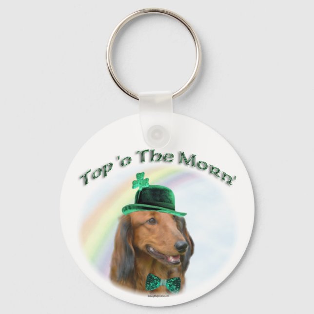 Top of the Morn Dachshund  Key Ring (Front)