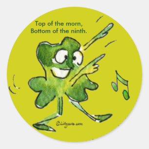 Top Of The Morn Irish Shamrock Sticker