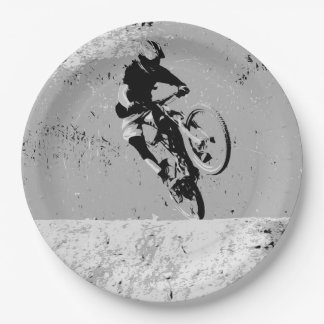  Top of the Mountain - Mountain Biker  Paper Plate