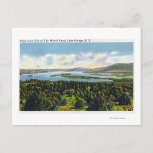 Top of the World Farm View of the Lake Postcard