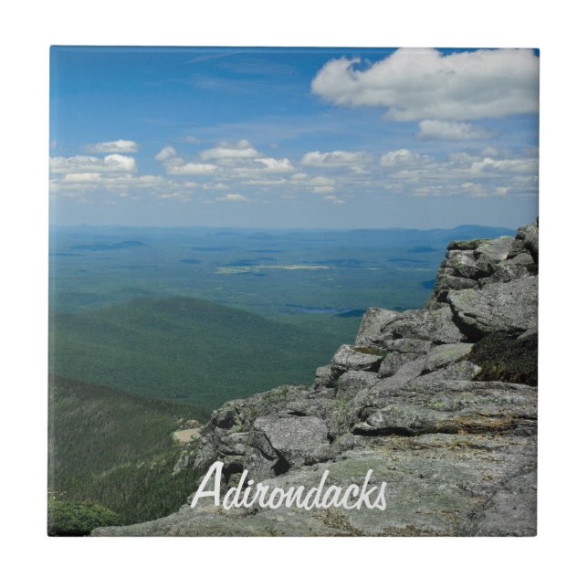 Top of Whiteface Mountain, Adirondacks, NY Ceramic Tile (Front)