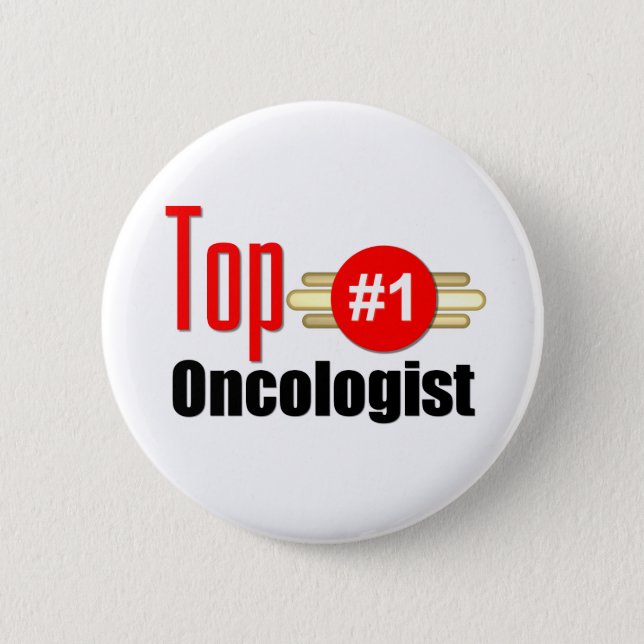 Top Oncologist 6 Cm Round Badge (Front)