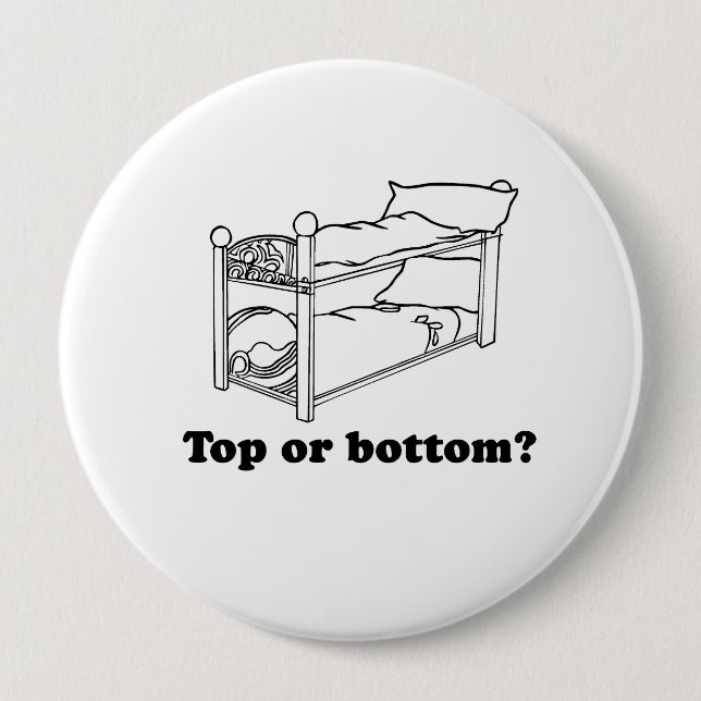 Top or bottom 10 cm round badge (Front)