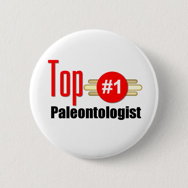 Top Paleontologist 6 Cm Round Badge (Front)