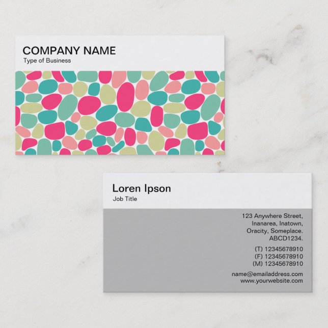 Top Panel - Abstract 160417 - Colours Business Car Business Card (Front/Back)