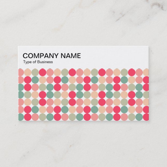 Top Panel - Colour Spots 01 Business Card (Front)