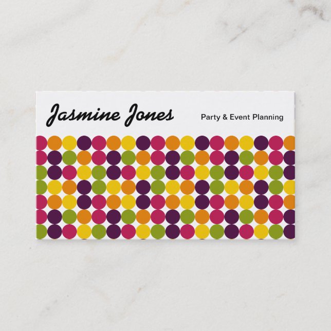 Top Panel - Colour Spots 03 Business Card (Front)