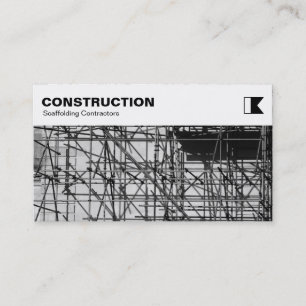Top Panel - Constuction - Scaffolding Photo Business Card