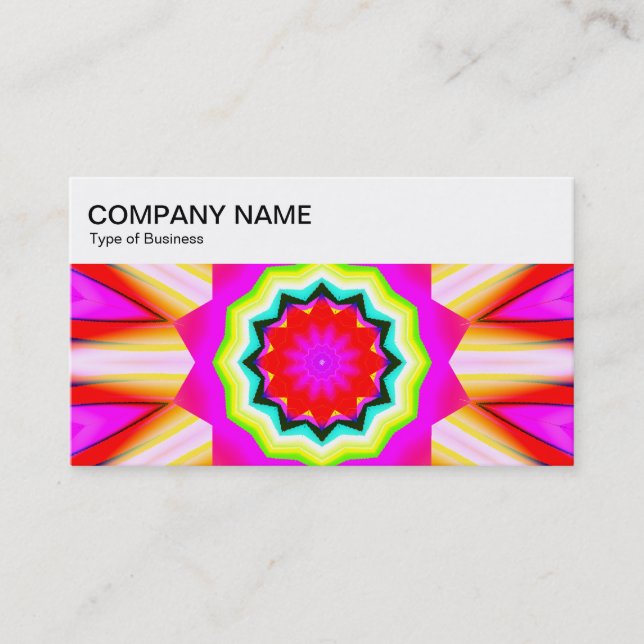Top Panel - Kaleidoscopic 016 Business Card (Front)