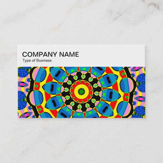 Top Panel - Kaleidoscopic 01 Business Card (Front)